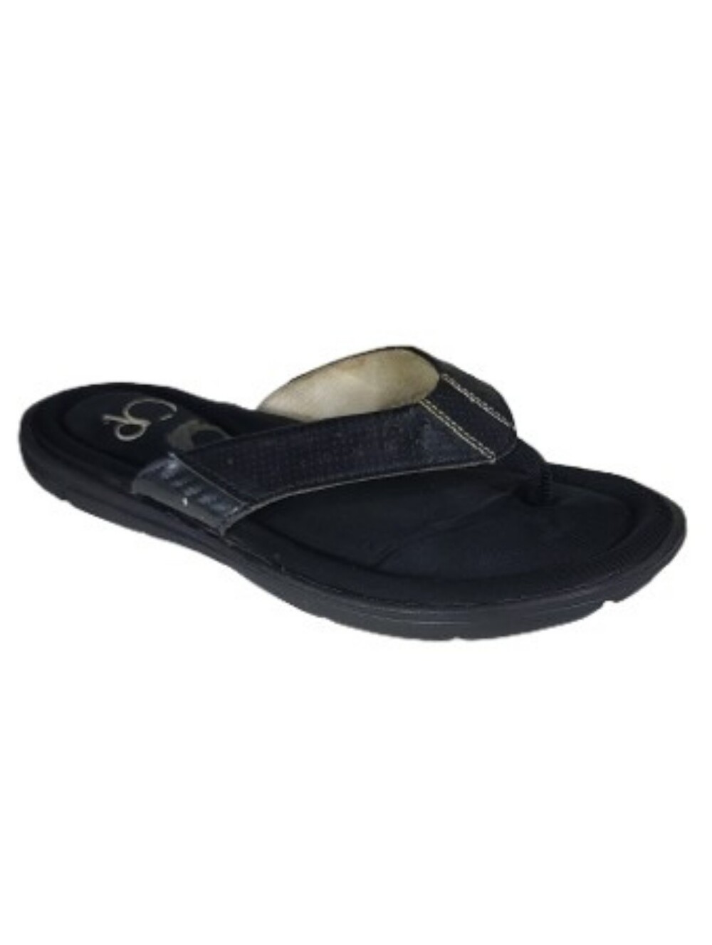 OP Black Memory Foam Thong Sandals Flip Flop Sz 7/8